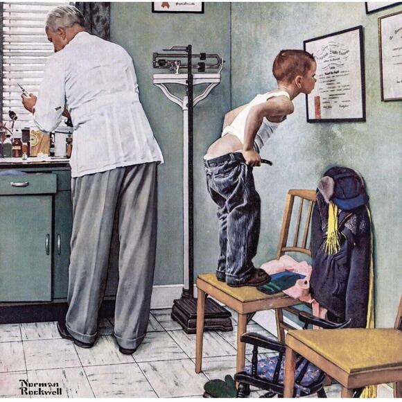 Masterpieces 1000 Piece Jigsaw Puzzle At the Doctor by Norman Rockwell NEW - Picture 2 of 10